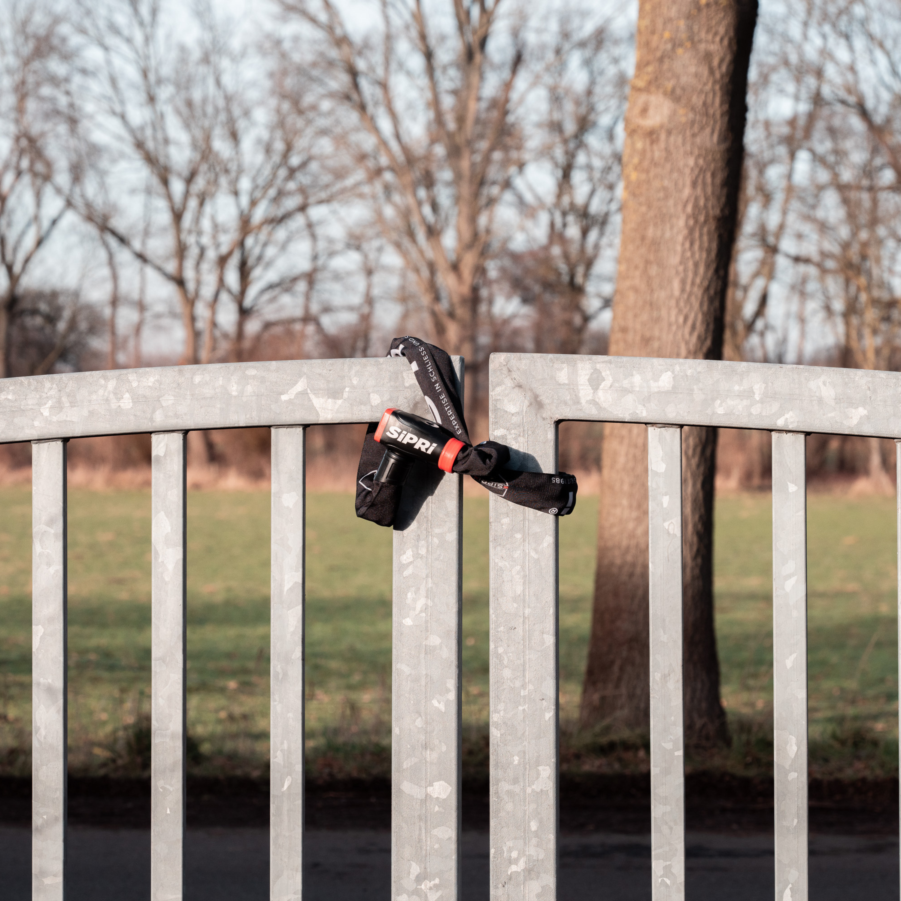 SiPRi® Alarm-Kettenschloss | Fahrradschloss mit 120dB Alarm für E-Bike