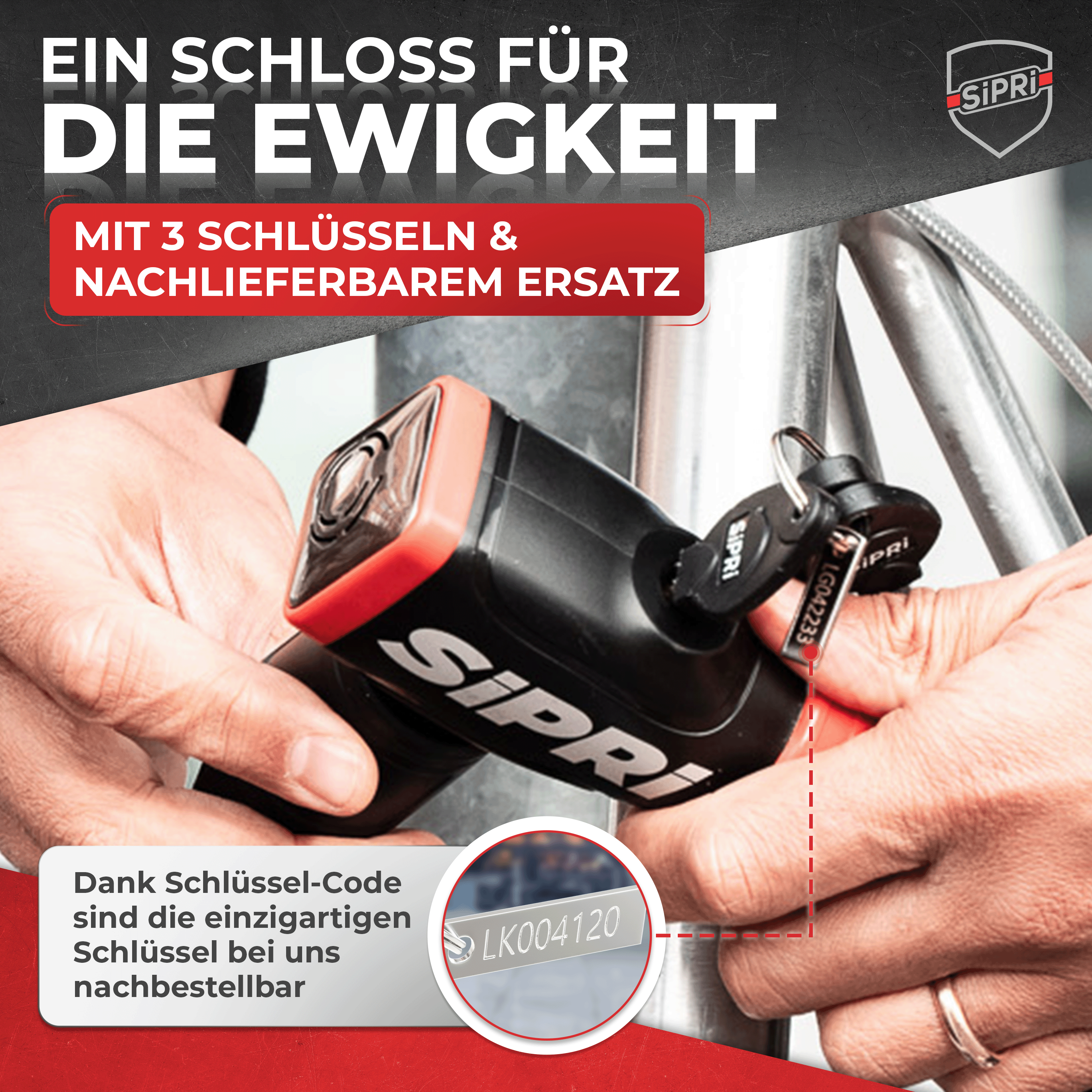 SiPRi® Alarm-Kettenschloss SCL08-120