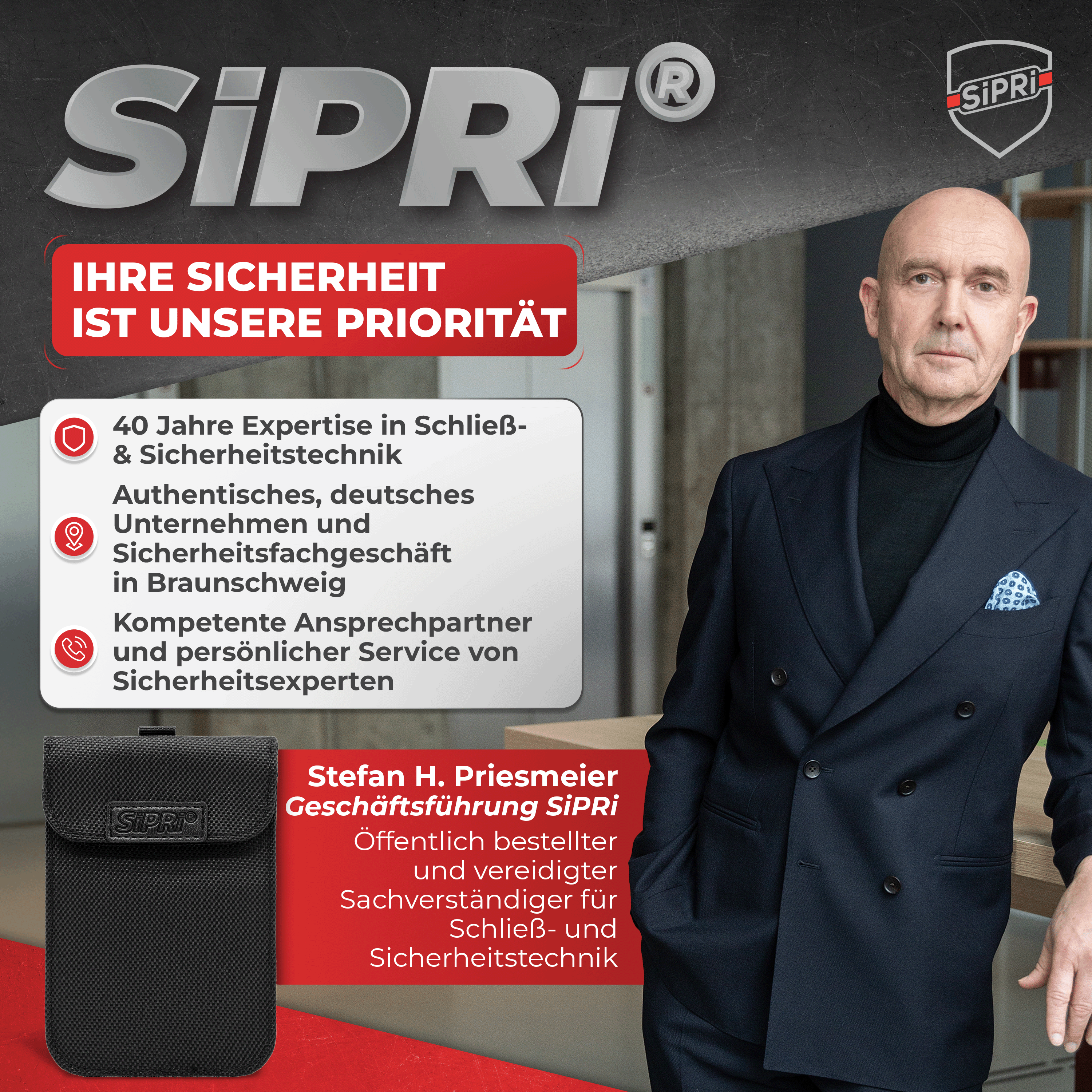 SiPRi® Keysafe | Keyless-Go-Schutzhülle gegen Relay-Attacken