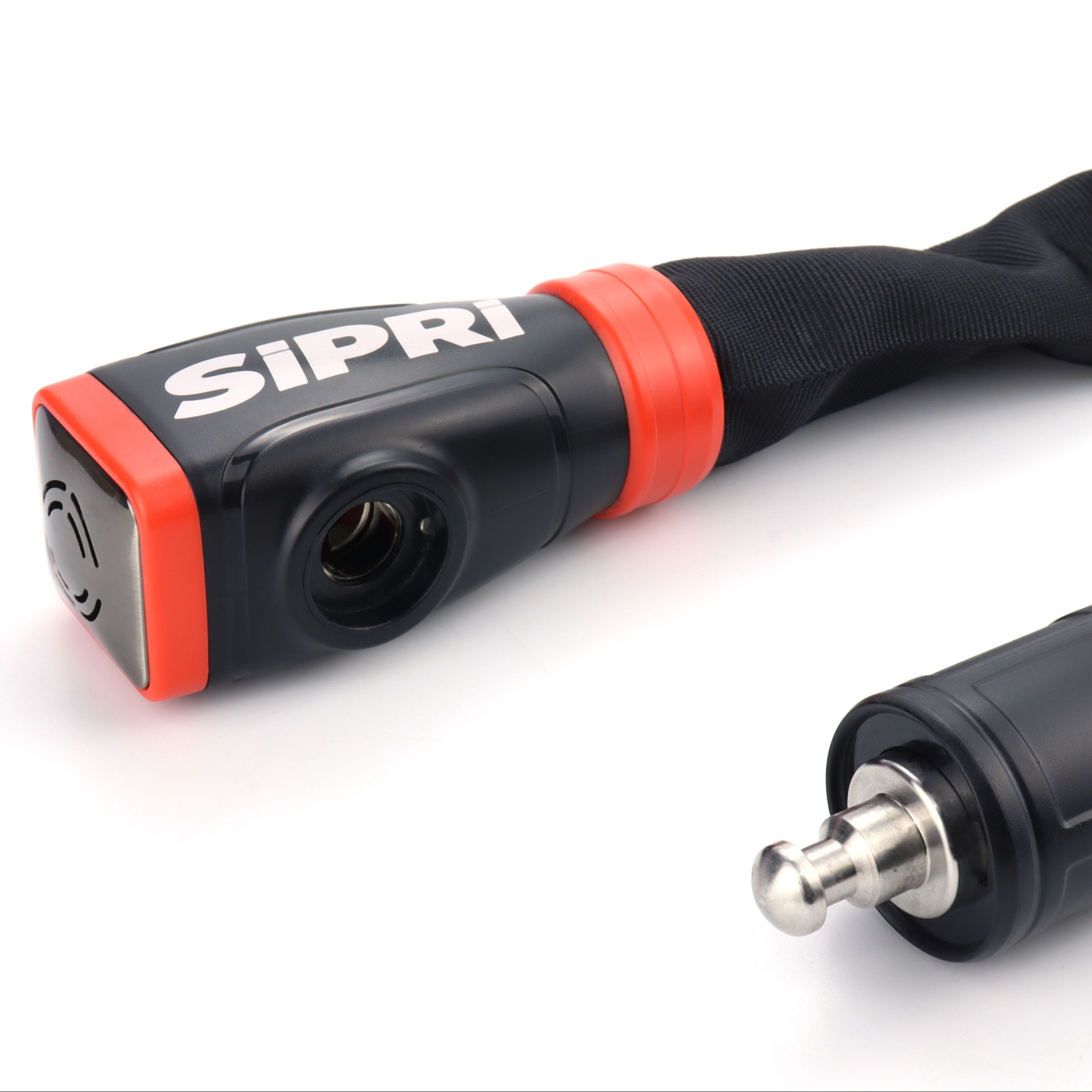 SiPRi® Alarm-Kettenschloss | Fahrradschloss mit 120dB Alarm für E-Bike