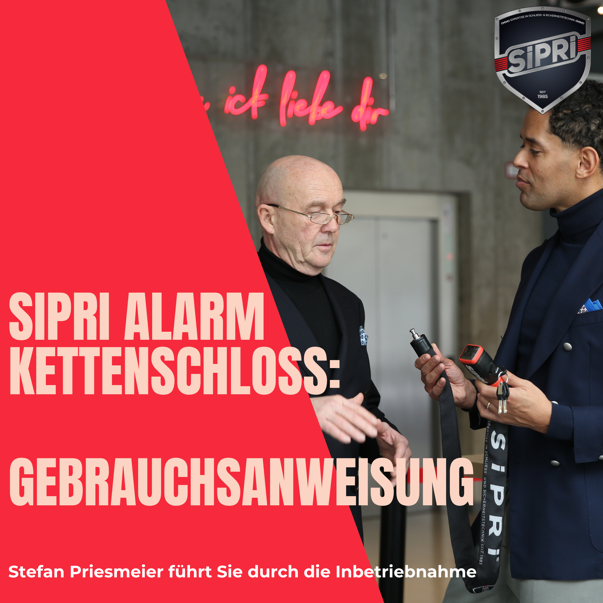 Videoanleitung für das SiPRi Alarm Kettenschloss SCL08-120