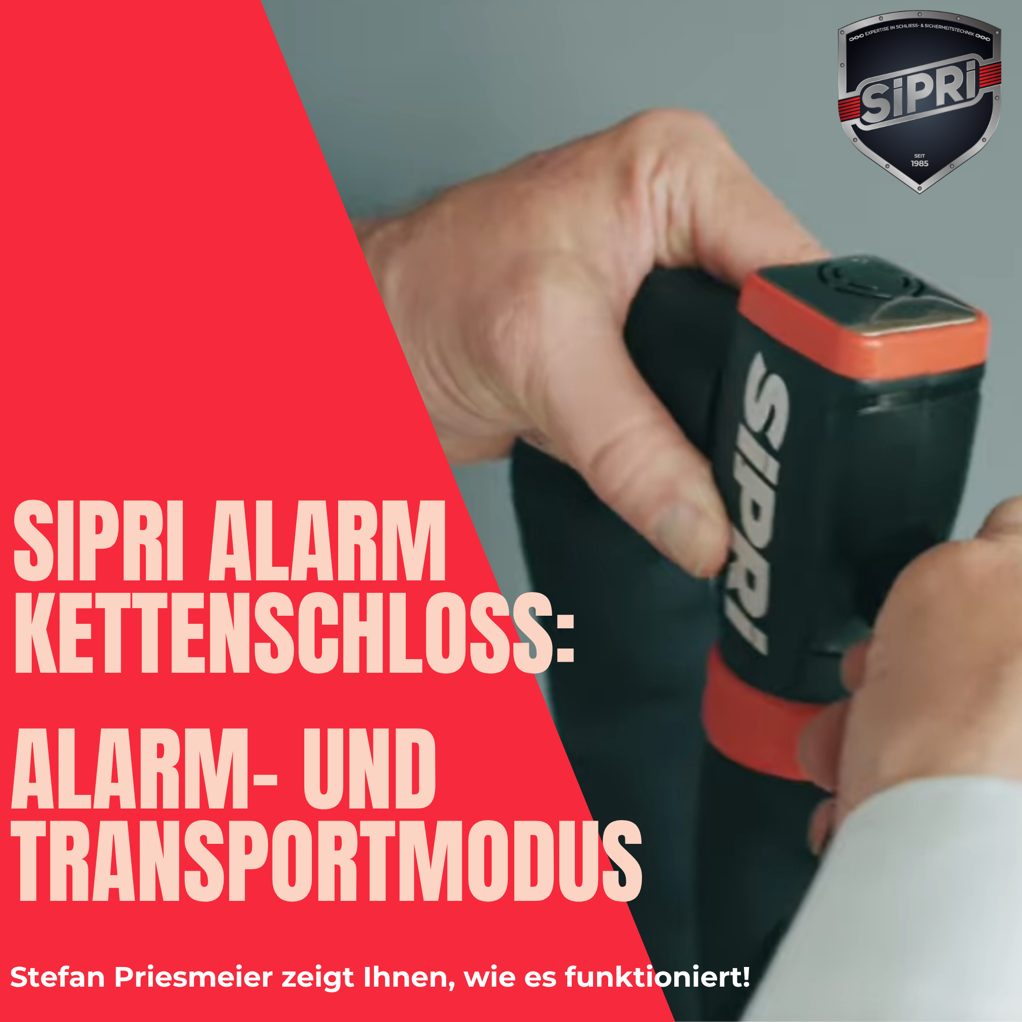 Die Alarmmodi des Alarm Kettenschlosses einfach erklärt: